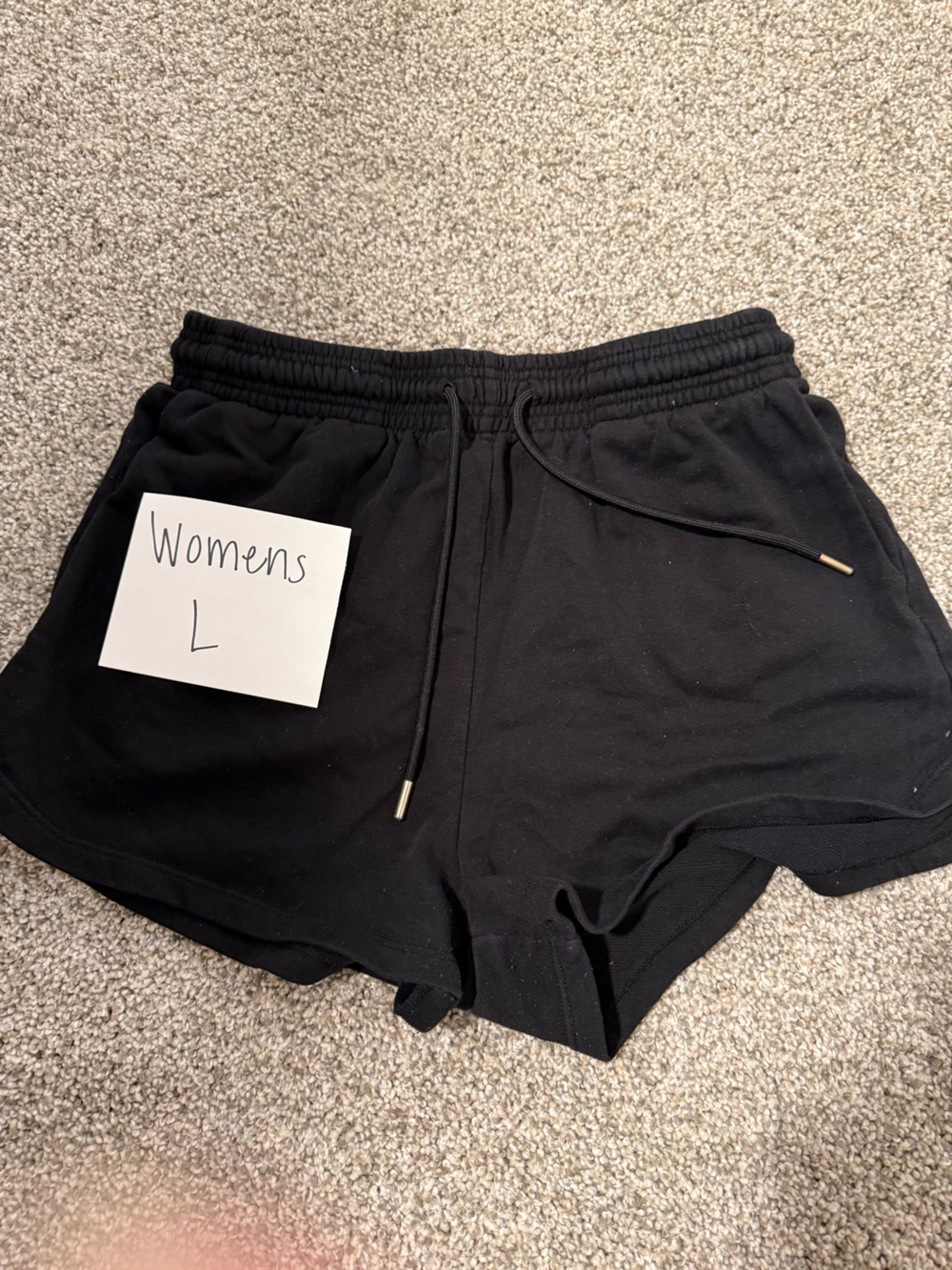 H&M Black Women's Athletic Drawstring Shorts